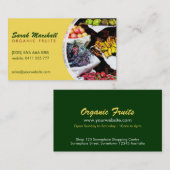 Frischobst - Gesunde Geschäftskarte Visitenkarte (Vorne/Hinten)