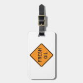 Frischöl-Straßenschild Warnschild Gepäckanhänger (Vorderseite vertikal)
