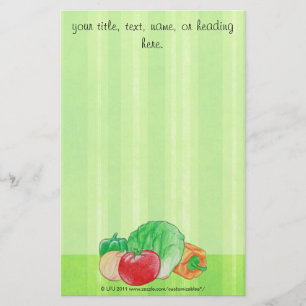 Frischprodukte-Stationierung Briefpapier