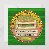 Frischprodukte und Reservekarte Dankeskarte (Vorderseite)