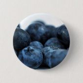 Frischreife Blaubeeren Button (Vorderseite)