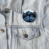 Frischreife Blaubeeren Button (Beispiel)