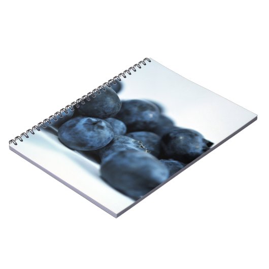 Frischreife Blaubeeren Notizblock (Linke Seite)