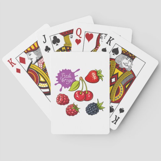 Frischreife Obstplantagen Spielkarten (Rückseite)