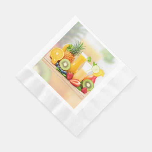 Frischsaftfrüchte Serviette (Ecke)