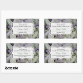 Frischsalz oder andere Salbeikonserven Rechteckiger Aufkleber (Blatt)