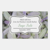 Frischsalz oder andere Salbeikonserven Rechteckiger Aufkleber (Vorderseite)