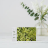 Frischschneeerbsen Visitenkarte (Stehend Vorderseite)