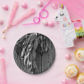 Frischschnitzel-Schnittholz-Graustufen Pappteller (Party)