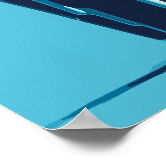 Frischschokolade Eiscreme im Plastik-Cup Poster (Ecke)