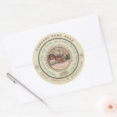 Frischseife auf Bauernhof anpassen Runder Aufkleber (Umschlag)