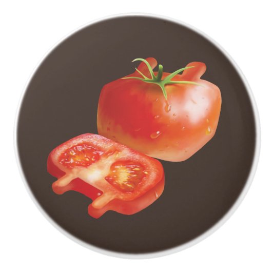 FrischTomate Keramikknauf (Vorderseite)