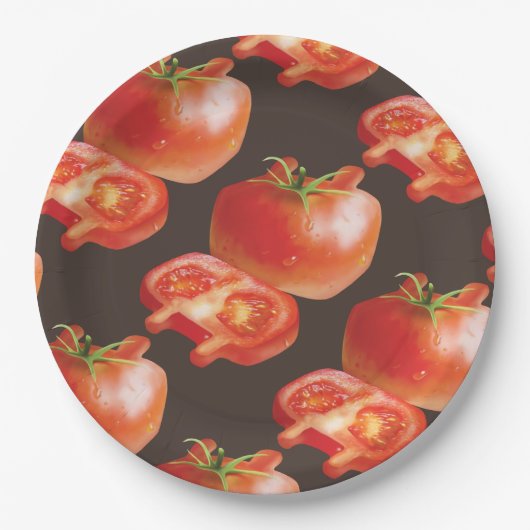 FrischTomate Pappteller (Vorderseite)