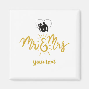 Frischvermählte Magneten für Herren und Damen Magnet