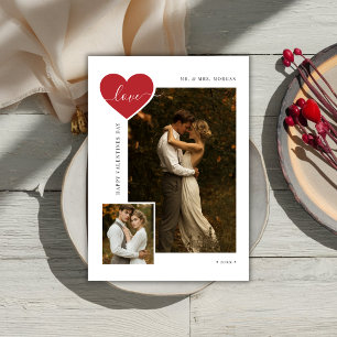 Frischvermählten-Schrift Liebe Frisch Verheiratet  Feiertagskarte