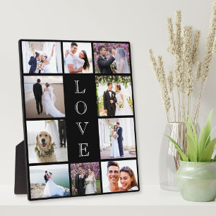 Frischvermähltenliebe 10-Foto-Collage-Hochzeit Fotoplatte