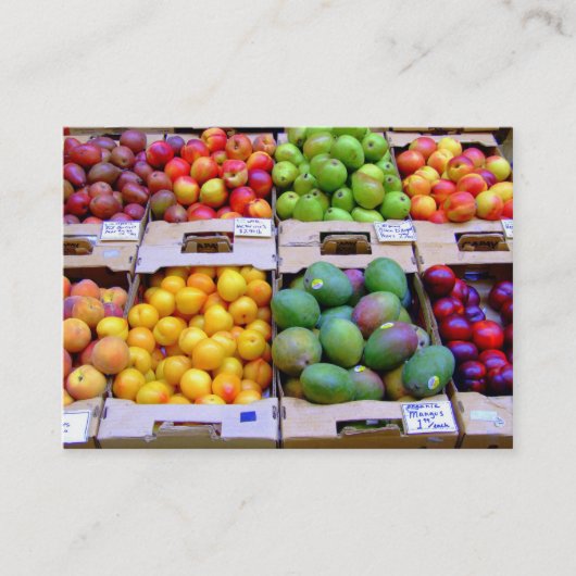 Frischware-Visitenkarte Visitenkarte (Vorderseite)