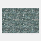 Frischwasser Fisch Stilvolle Design Trout Fischen  Geschenkpapier Set (Vorderseite 3)