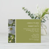 Frischweißgarten Blume-Party Einladung (Stehend Vorderseite)