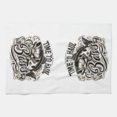 Frischzeit für den Hochseefang Geschirrtuch (Horizontal)