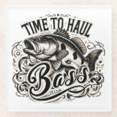 Frischzeit für den Hochseefang Glasuntersetzer (Vorderseite)