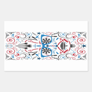 Frischzucker Rechteckiger Aufkleber