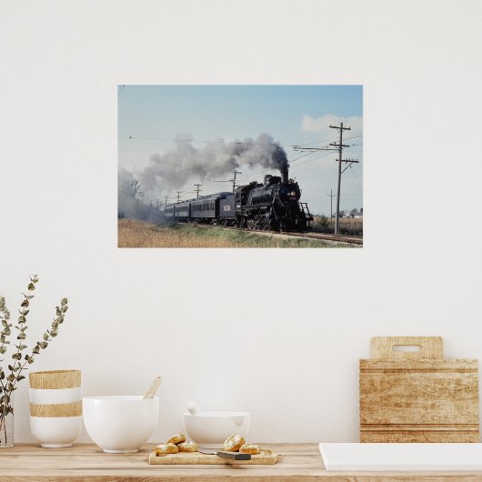 Frisco 2-10-0, Nr. 1630, Illinois-Eisenbahnmuseum, Poster (Küche)