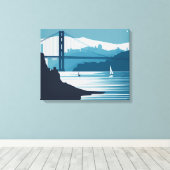 FRISCO BAY #1 LEINWANDDRUCK (Insitu (Holzboden))