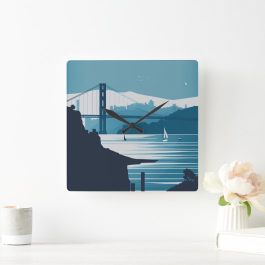 FRISCO BAY #1 QUADRATISCHE WANDUHR (Zuhause)