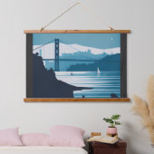 FRISCO BAY #1 WANDTEPPICH MIT HOLZRAHMEN (Schlafzimmer)