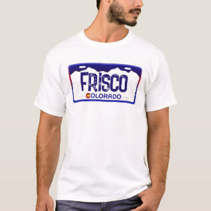 Frisco Colorado blauer Nummernschild Shirt