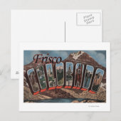 Frisco, Colorado - Große Buchstabenszenen Postkarte (Vorne/Hinten)