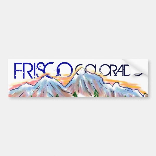 Frisco Colorado Künstlerischer Aufkleber Autoaufkleber (Vorne)