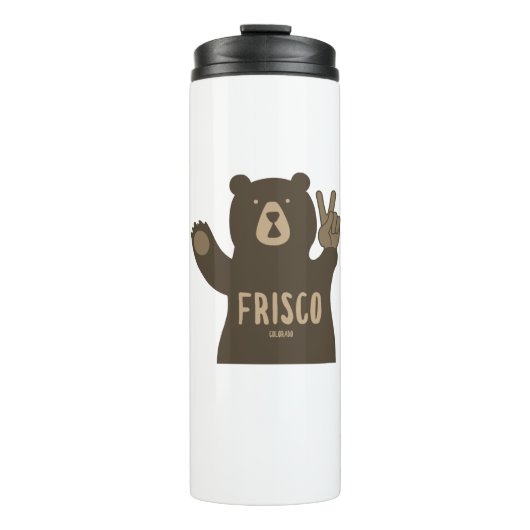 Frisco Colorado Peace Bear Thermosbecher (Vorderseite)