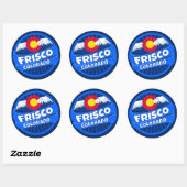 Frisco Colorado Runder Aufkleber (Blatt)