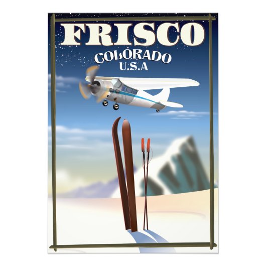 Frisco Colorado USA Reiseplakat Fotodruck (Vorne)