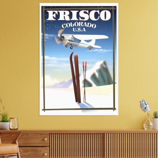 Frisco Colorado USA Reiseplakat Leinwanddruck (Insitu (Wohnzimmer))