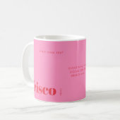 Frisco Texas rosa modern Kaffeetasse (Vorderseite Links)