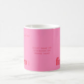 Frisco Texas rosa modern Kaffeetasse (Mittel)