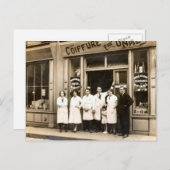 Friseur, 1930 postkarte (Vorne/Hinten)