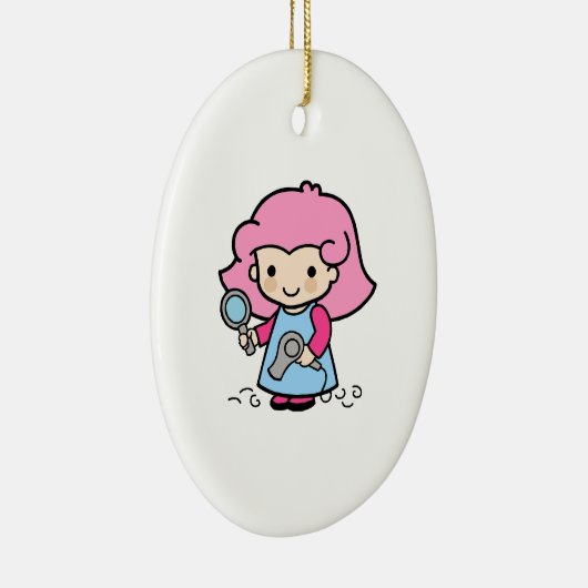 Friseur 2 keramikornament (Rechts)