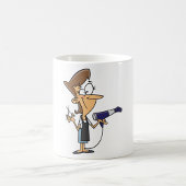 Friseur am Arbeitsplatz Kaffeetasse