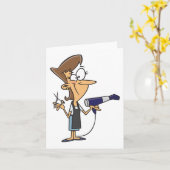 Friseur am Arbeitsplatz Karte (Gelbe Blume)