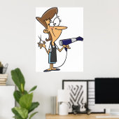 Friseur am Arbeitsplatz Poster (Heimbüro)