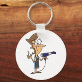 Friseur am Arbeitsplatz Schlüsselanhänger (Vorderseite)