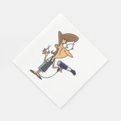 Friseur am Arbeitsplatz Serviette (Ecke)