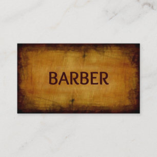 Friseur Antiqu Gebürstet Visitenkarte