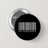 Friseur-Bar-Code Button (Vorne & Hinten)