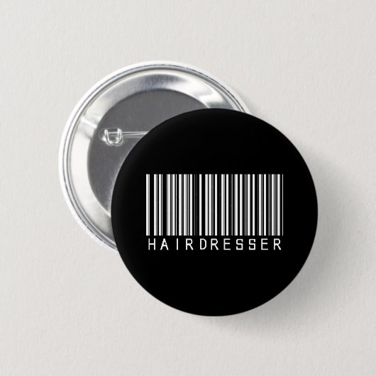 Friseur-Bar-Code Button (Vorne & Hinten)