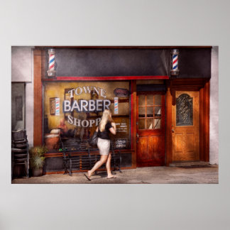 Friseur - Barbershop - Zeit für einen Haarschnitt Poster
